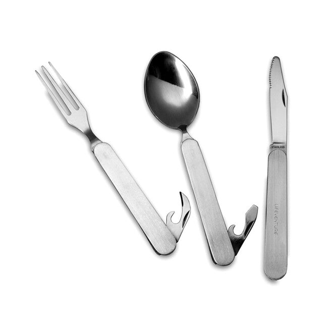 Lifeventure Knife Fork Spoon Set сгъваеми прибори - Folding