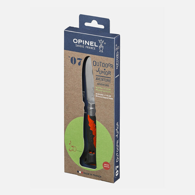 Opinel VRI N°07 Outdoor Junior сгъваемия нож, черна/оранжева
