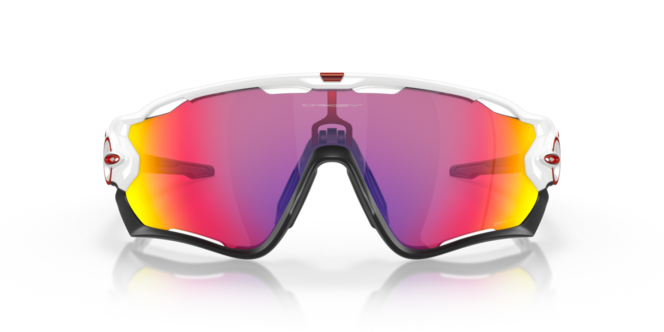 Oakley JAWBREAKER слънчеви очила с рамка Polished White и със стекла Prizm Road