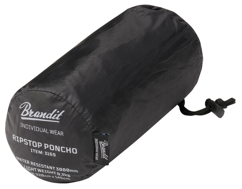 Brandit Ripstop пончо, черно