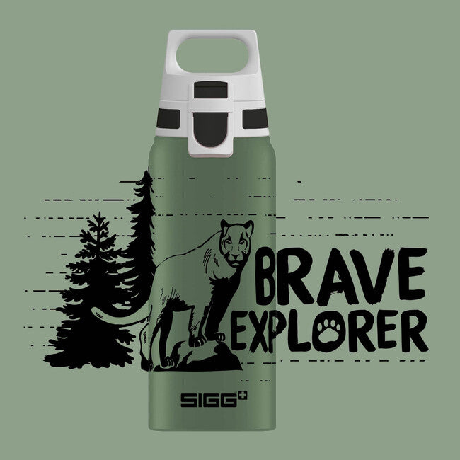 SIGG WMB One алуминиева бутилка за питие, Brave Mountain Lion, 0,6 л