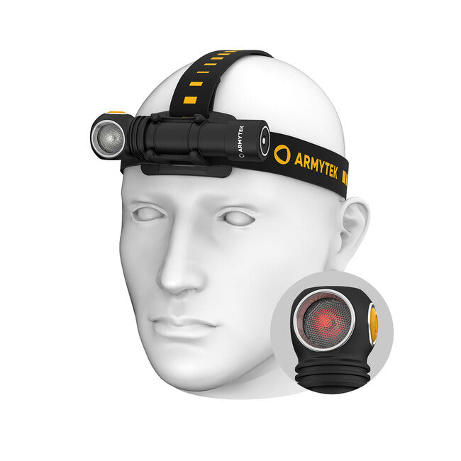 ArmyTek Wizard C2 WR фенер за глава LED с магнитен държач захранване от акумулатор 1100 lm 3 h 65 g, бяло & червено