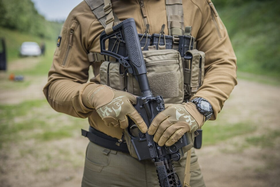 Helikon-Tex Range Tactical ръкавици, койот / адаптивно зелено