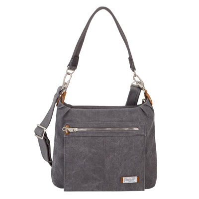 Travelon Heritage Hobo чанта против кражби, сива