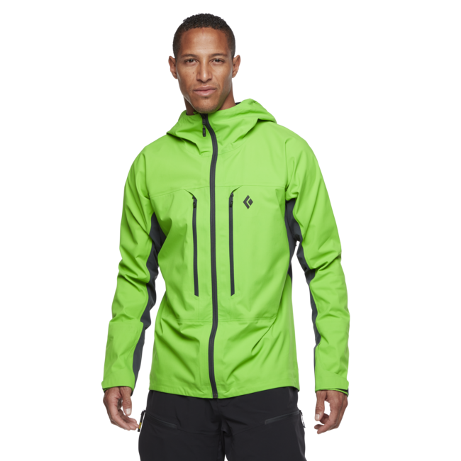 Black Diamond Dawn Patrol Hybrid Shell преходна яке, мъжко, ярко зелено