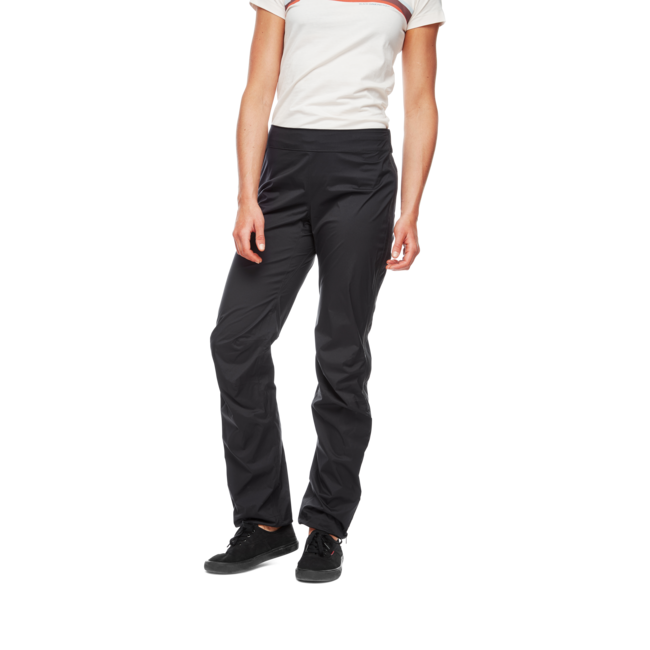 Black Diamond Stormline Stretch Full Zip Rain непромокаеми панталон дамски, черна