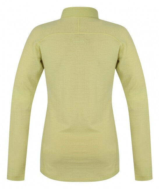 HUSKY Merow Zip термо тениска дамски с цип L, бледо зелена
