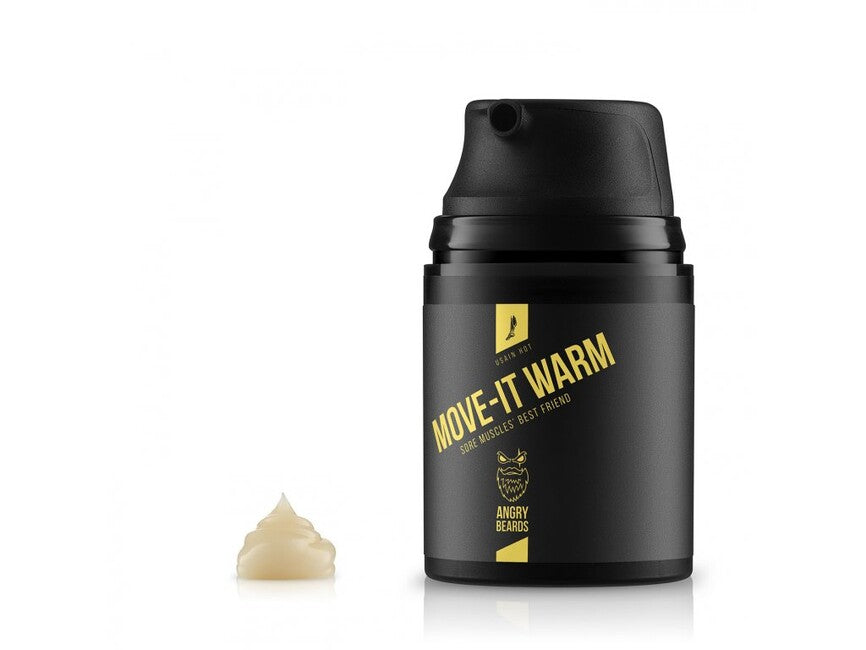 Angry Beards Usain Hot спортен загряващ гел, 50 ml