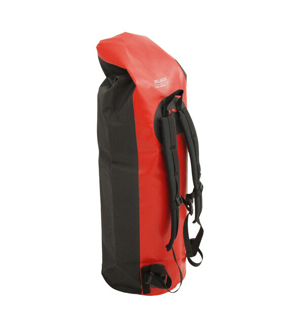 BasicNature Duffelbag водоустойчива раница за тежък превоз 180 л, черно-червена