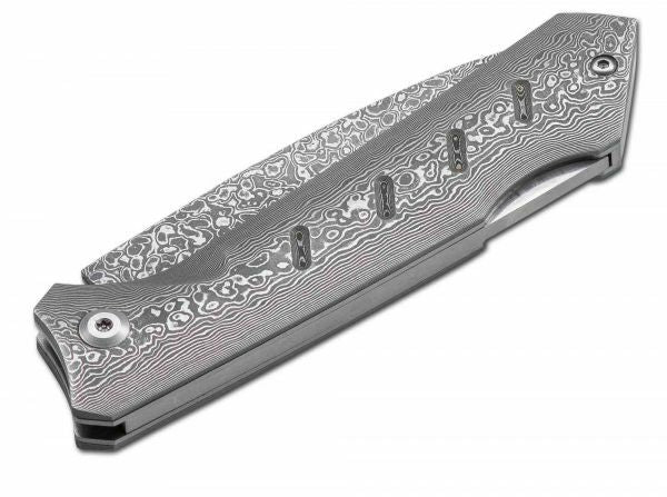 BÖKER® Damascus Dominator джобен нож 8,4 см, дамаск