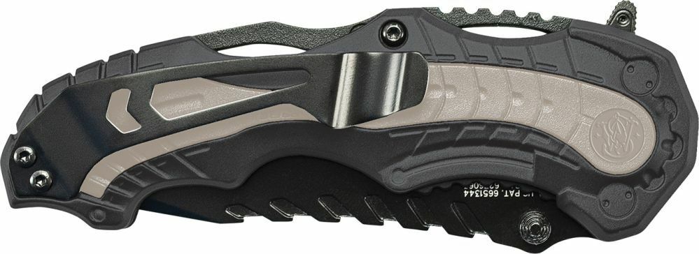 S&W M&P M.A.G.I.C. джобен нож 8,6cm, черен сив алуминиев гумиран