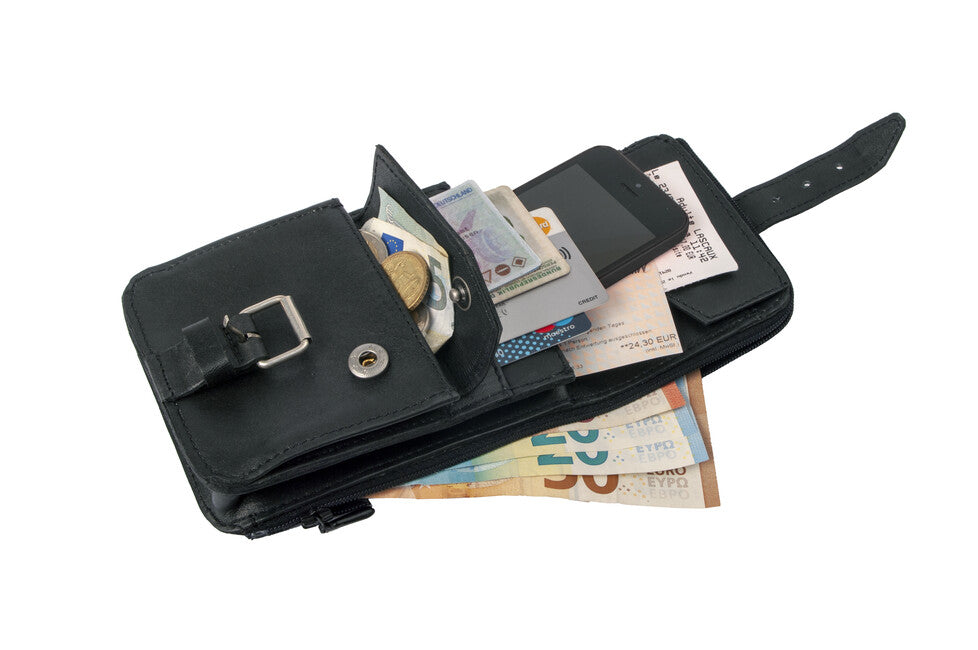 BasicNature Belt Safe чантичка за кръста, черна