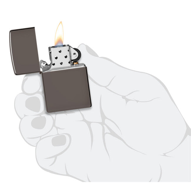 Zippo бензинова запалка, черен лед