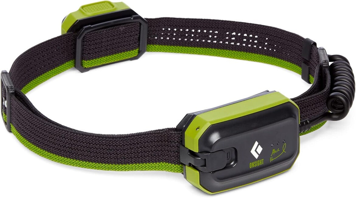 Black Diamond Onsight 375 фенер за глава Honnold Edtn, verde
