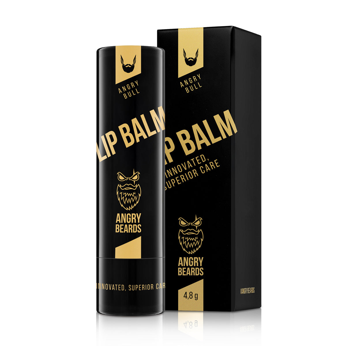 ANGRY BEARDS Energizujúci Lip Balm Bull balzam na pery, 4,8 ml