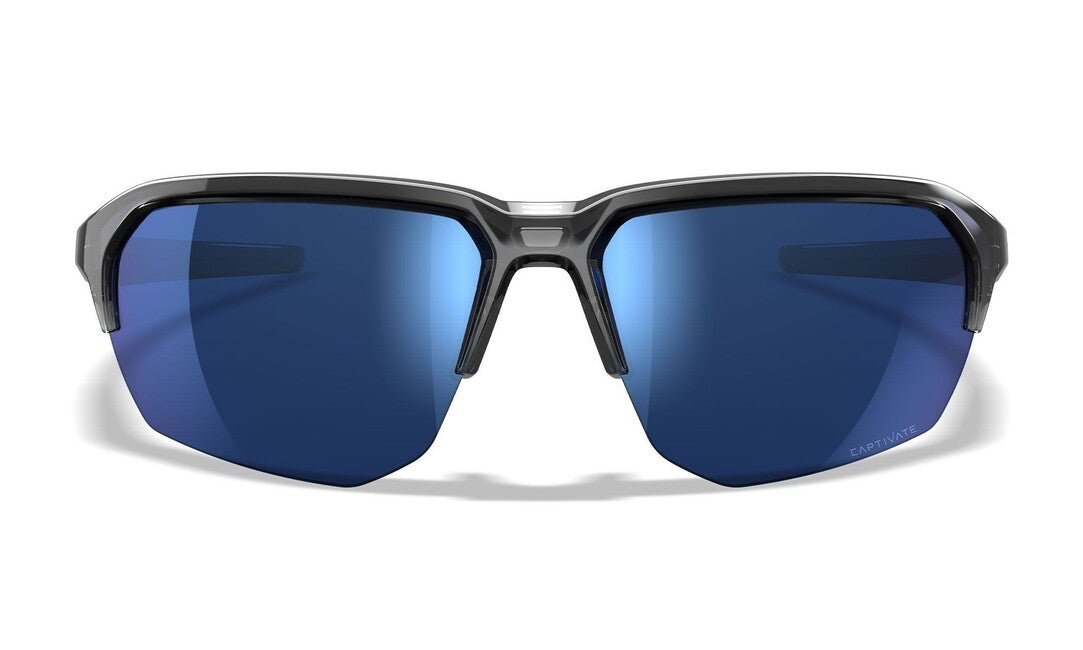 Wiley X Jakl слънчеви очила Captivate Polarized Blue огледало/Gloss Crystal Grey