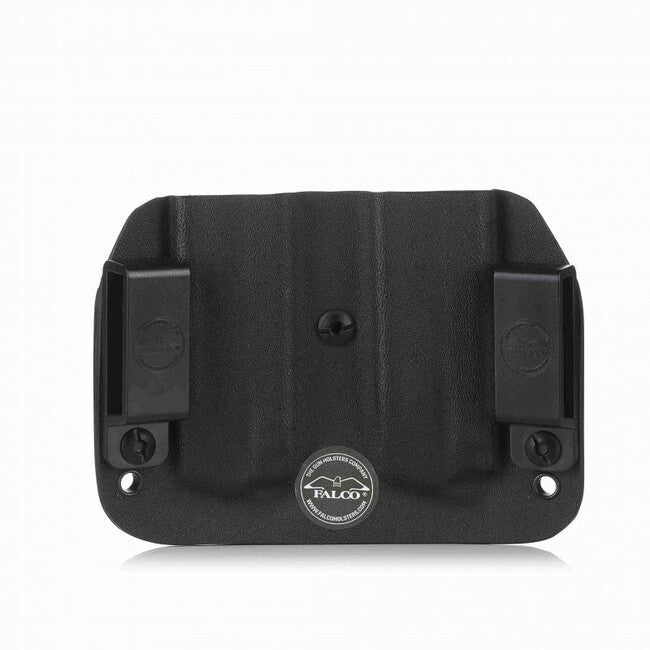 Falco F902 2021 Kydex вертикален калъф за два магазина Glock 17, черен, ляв