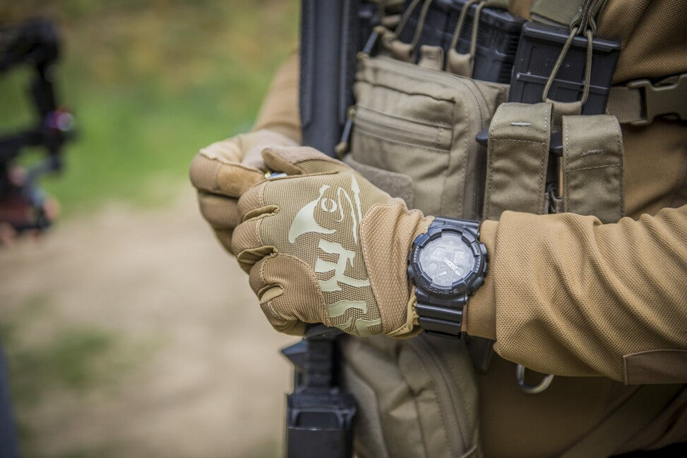 Helikon-Tex Range Tactical ръкавици, койот / адаптивно зелено