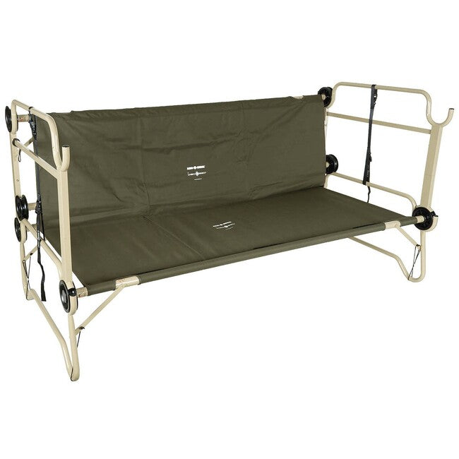 Disc-O-Bed Arm-O-Bunk сгъваемо легло с странично джоб, OD зелено
