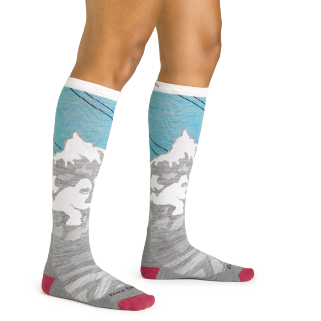 Darn Tough Yeti OTC чорапи средно леки с възглавничка, Aqua