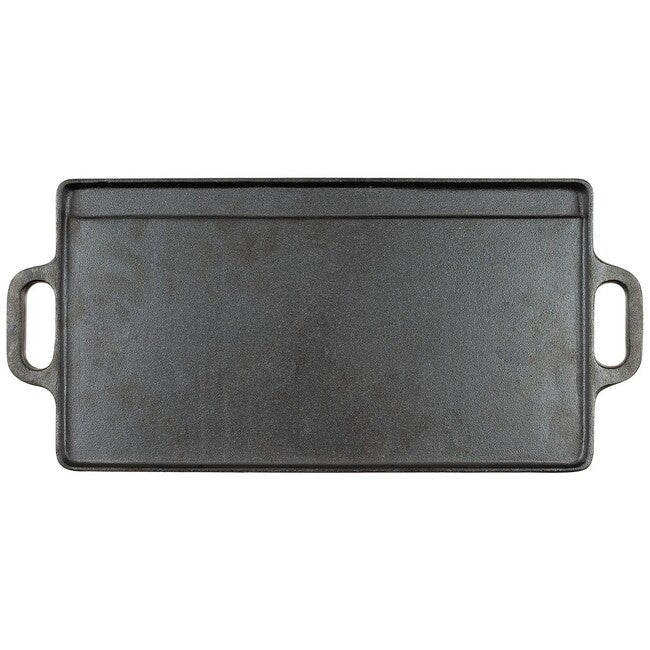 Fox Outdoor тиган за готвене чугун, около 50 x 23 x 1,5 см
