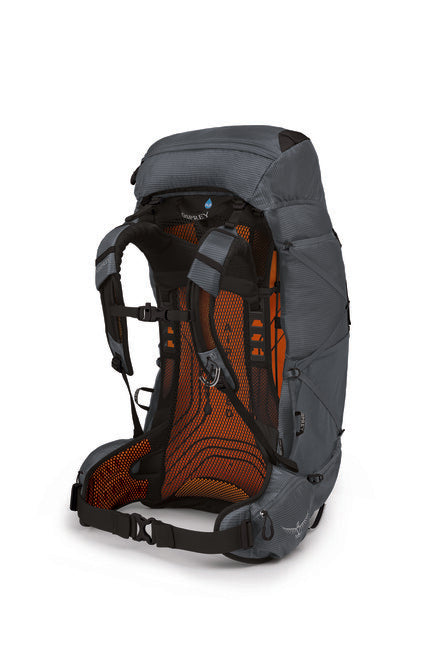OSPREY EXOS 58 туристическа раница, волфрамов сив