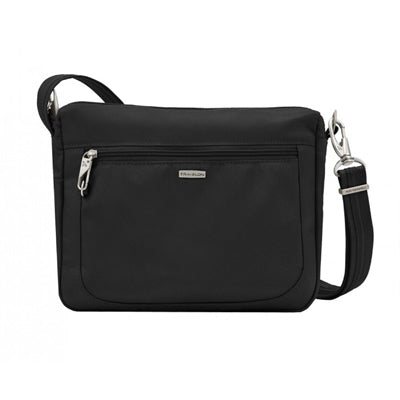 Travelon Classic Crossbody чанта през рамо против кражба, черна