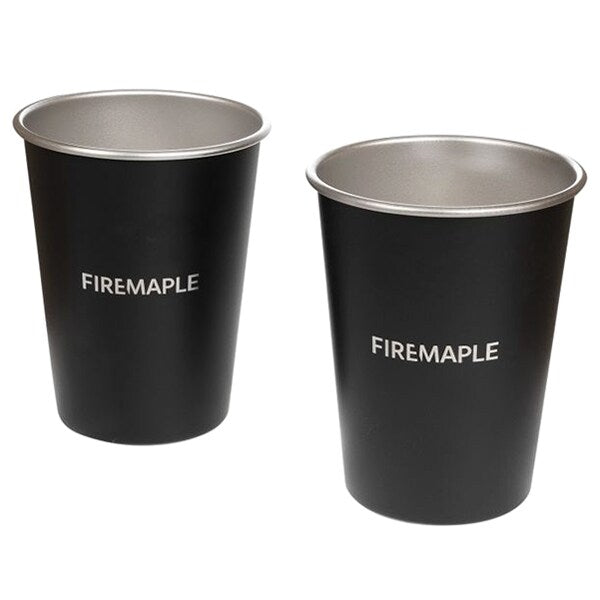 Fire Maple Antarctic Чаши от неръждаема стомана 2бр. 350 ml, черни