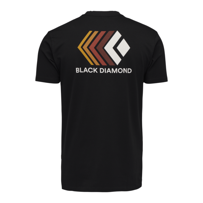 Black Diamond Faded тениска мъжка с кратък ръкав, черна
