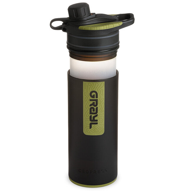 GRAYL Geopress Purifier филтрираща бутилка 710 ml, черно камо