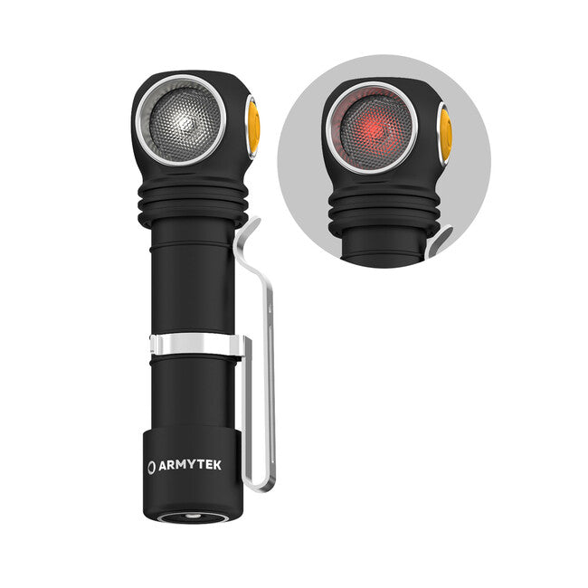 ArmyTek Wizard C2 WR фенер за глава LED с магнитен държач захранване от акумулатор 1100 lm 3 h 65 g, бяло & червено