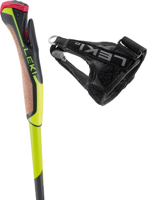 LEKI PRC 650 ски пръти, неоново-жълта-черна