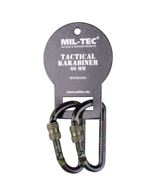 Mil-Tec тактически карабина за закрепване 60 mm, горска, чифт