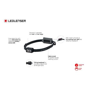 LEDLENSER NEO3 фенер за глава, черно-син
