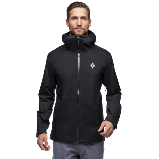 Black Diamond Stormline Stretch Rain Shell непромокаемо яке, черно
