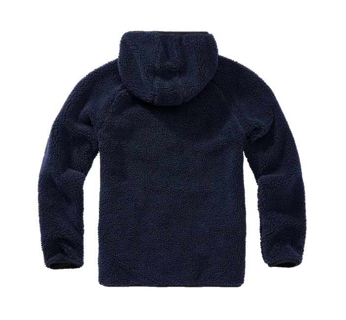 Brandit Worker яке флисов суитшърт с качулка Teddyfleece, тъмносиньо