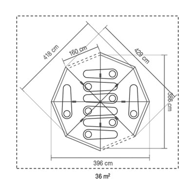 Coleman Octagon BlackOut палатка за 8 човека