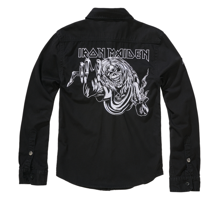 Brandit Iron Maiden Eddy риза с дълги ръкави Vintage, черна