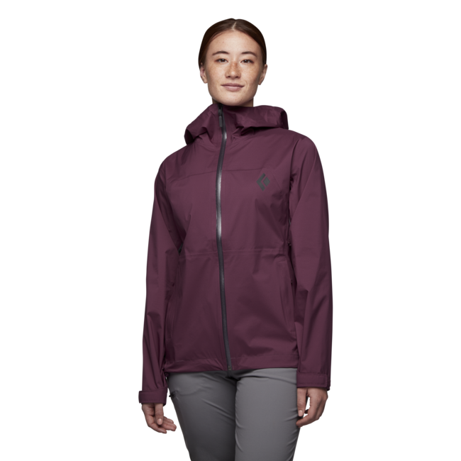 Black Diamond Stormline Stretch Rain Shell непромокаемо яке дамско, черница