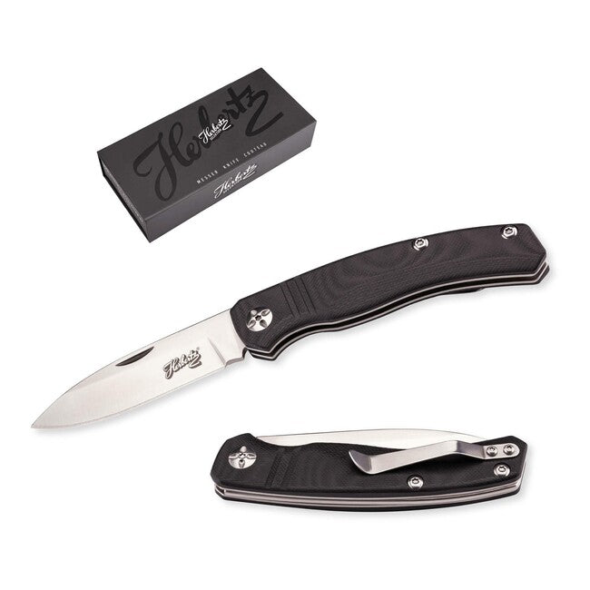 Herbertz Selektion джобен нож, черен G10, 8cm