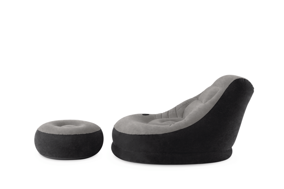 Intex Ultra Lounge удобно надуваемо кресло с подножка