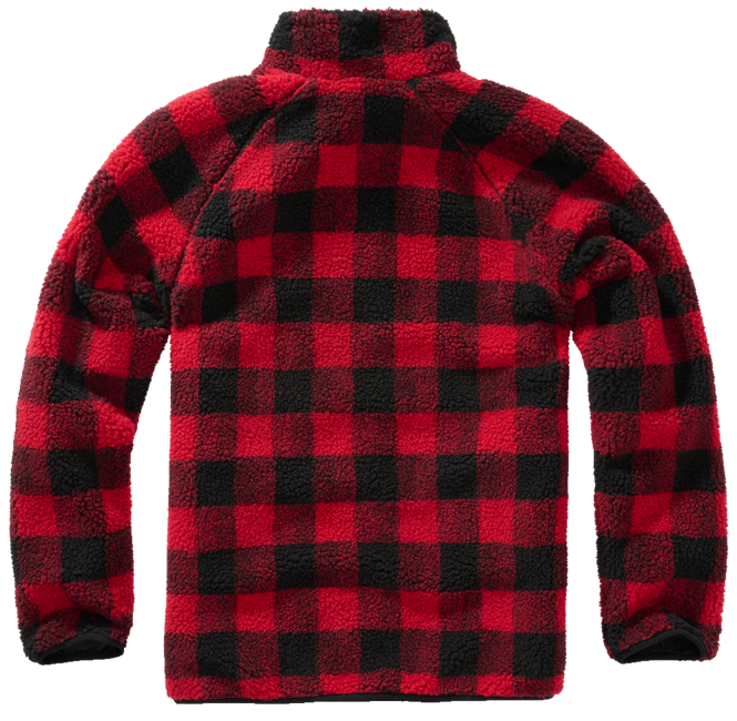 Brandit Teddyfleece Troyer яке, флисово, червено/черно