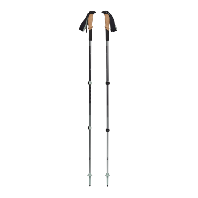 Black Diamond Pursuit Shock туристически стави, стоманено сиво-пяна зелено
