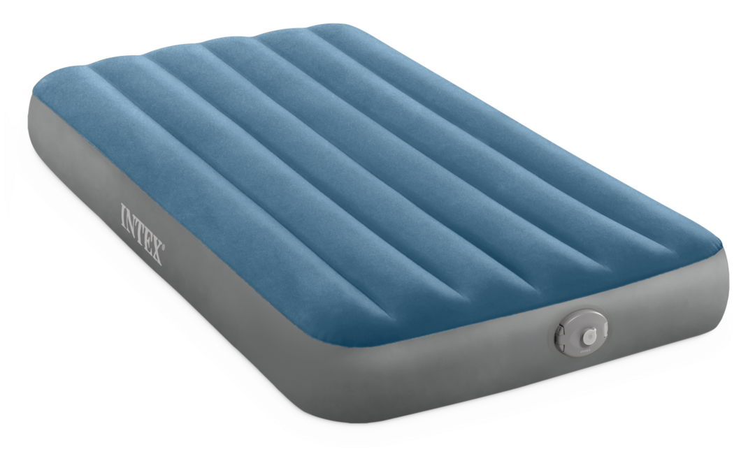 Intex Twin Prestige Downy надуваемо легло с акумулаторна помпа