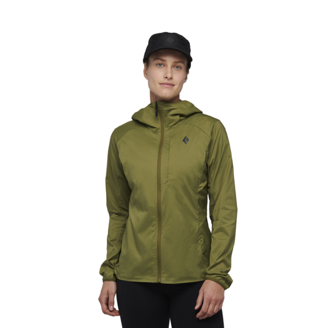 Black Diamond Alpine Start Hoody ултралек яке софтшел дамско, крег зелено