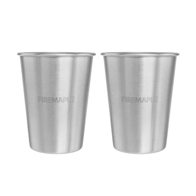 Fire Maple Antarctic чаши от неръжда­ем стомана 350 ml, сребристи, 2бр.