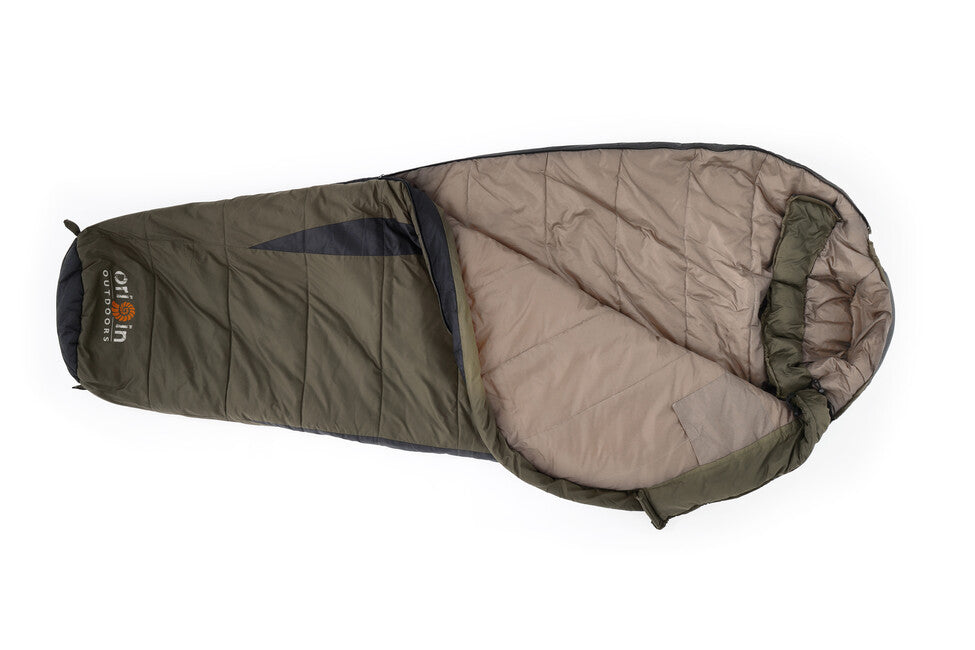 Origin Outdoors Frostfall Comfort мумификационна спален чувал мумия, маслинево-сив