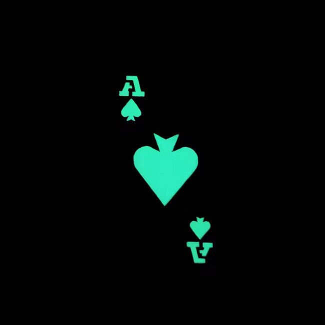 WARAGOD Poker Cards Ace на Spades нашивка, черна