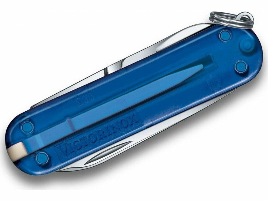 Victorinox Classic SD многофункционален нож 58 mm Deep Ocean, прозрачна синя, 7 функции