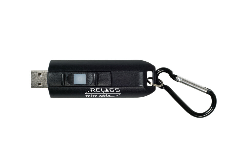 BasicNature USB LED ключодържател, черен